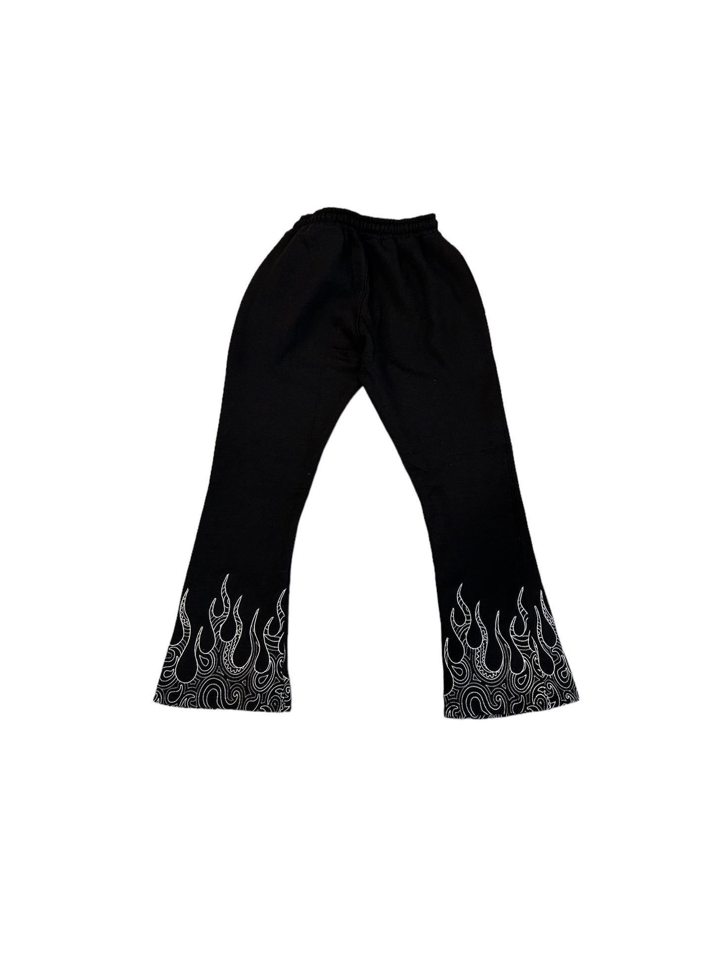 Black Paisley Flame Pants